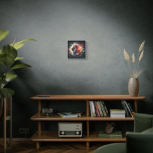 Load image into Gallery viewer, Cosmic Lion Canvas Wall Art, Abstract Lion Decor, Celestial Prints, Space Animal Artwork, Dreamy Home Decor
