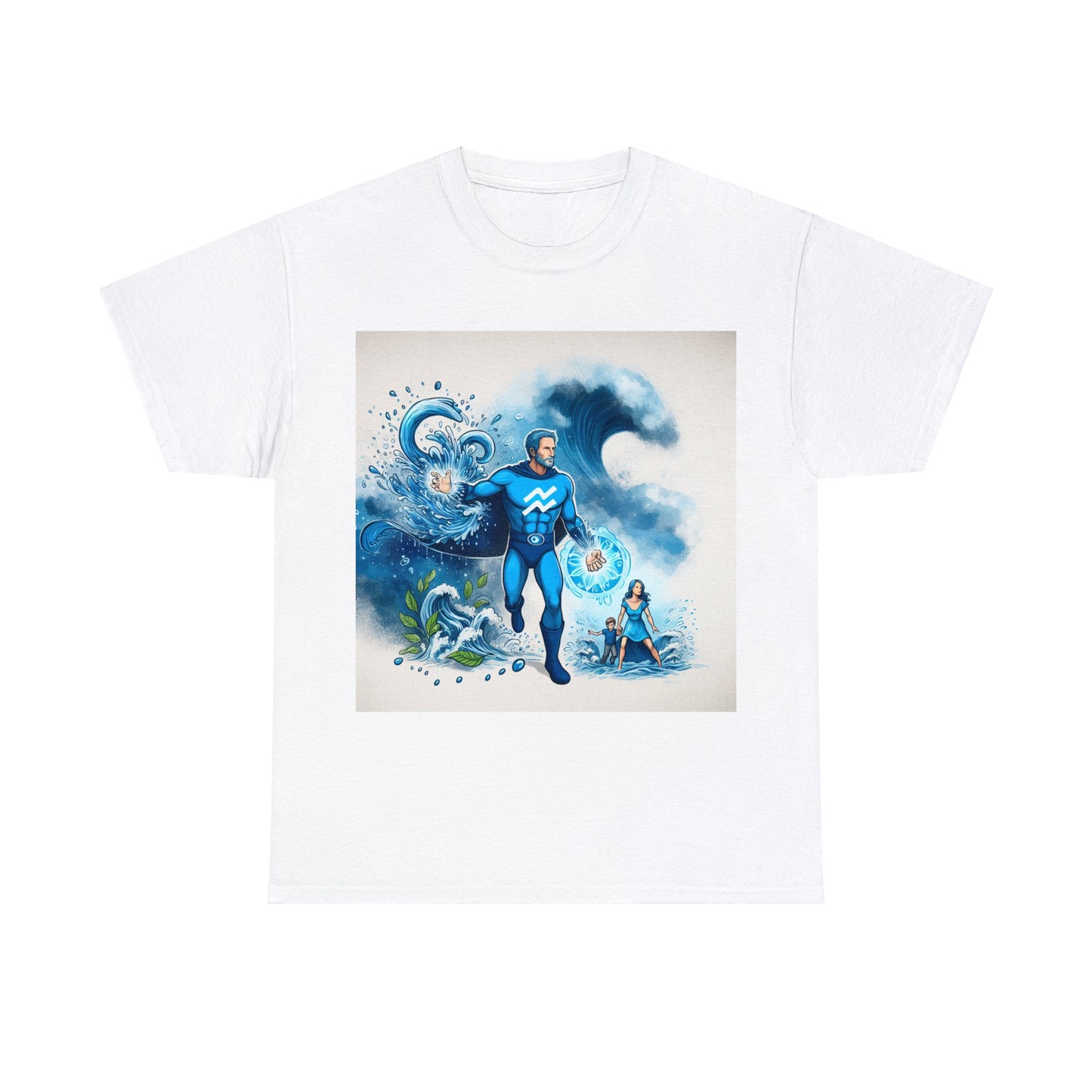 Aquarius Father's Day (1) Unisex Heavy Cotton Tee