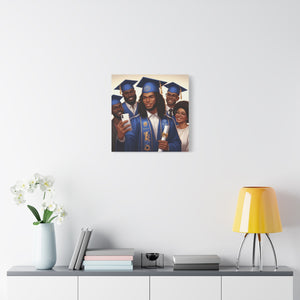 Graduation Canvas Print, Family Celebration Wall Art, Gift for Grads, Personalized Decor, Graduation Ceremony Keepsake