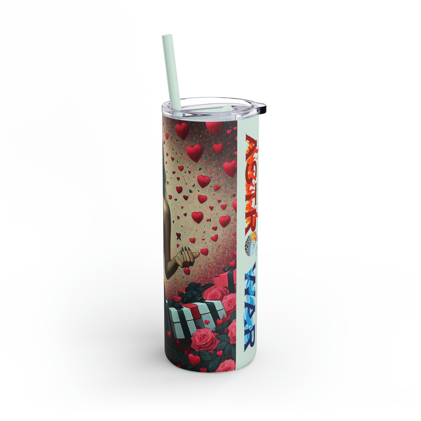 My Scorpio Valentine (3) Maars Maker Skinny Matte Tumbler, 20oz