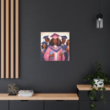 Load image into Gallery viewer, Graduation Wall Art Print, Personalized Canvas, Unique Gift for Grads, Academic Celebration Decor, Student Artwork, Matte Canvas
