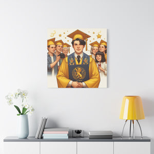 Graduation Canvas Art, Wall Décor, Gift for Grads, Celebration Artwork, Inspirational Home Decor