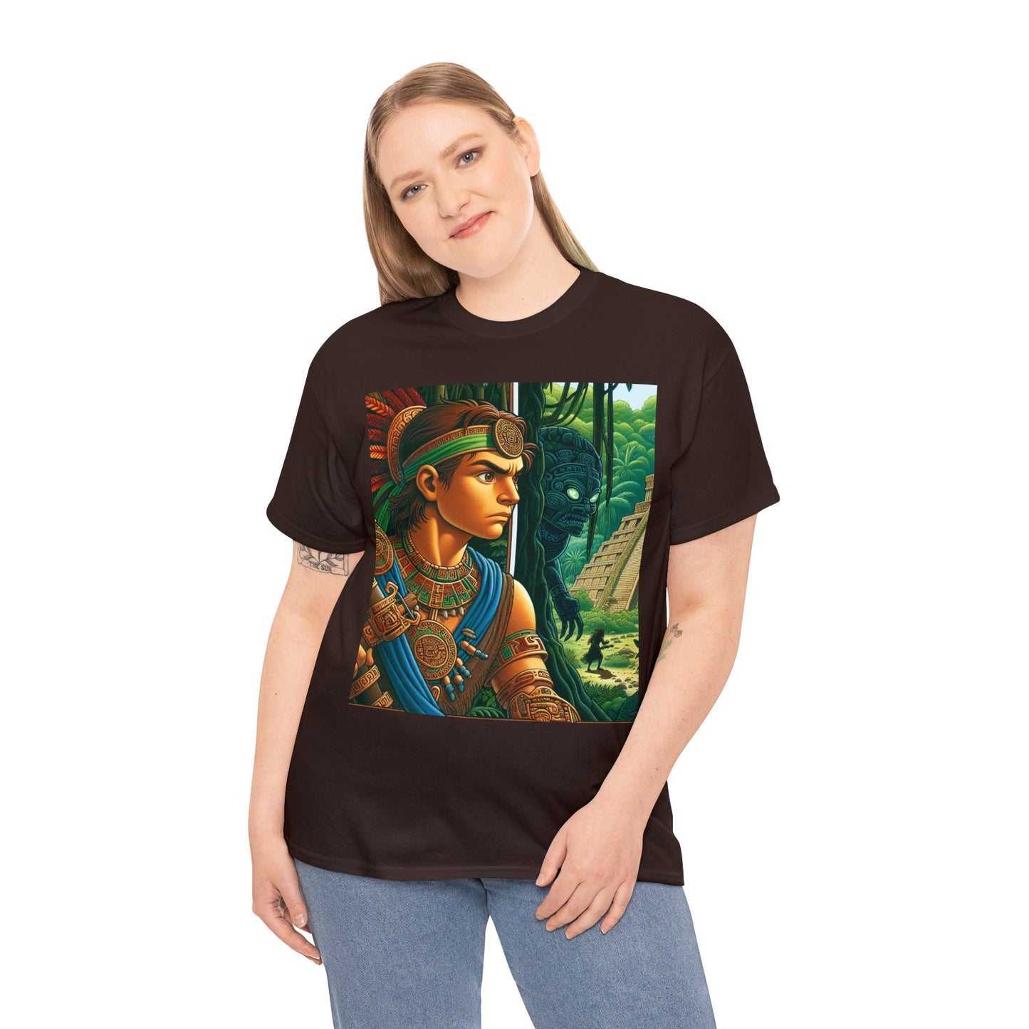 Virgo Aztec (1) Unisex Heavy Cotton Tee