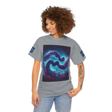 Load image into Gallery viewer, Aquarius Galaxy Themed Unisex Heavy Cotton Tee, Cosmic T-Shirt, Sci-Fi Apparel, Unique Space Graphic Tee, Gifts for Star Wars Lovers, Trendy [...]
