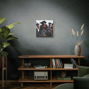 Graduation Canvas Art, Personalized Graduate Gift, Wall Decor, Black Girl Graduation, College Graduate, Inspirational Home Decor