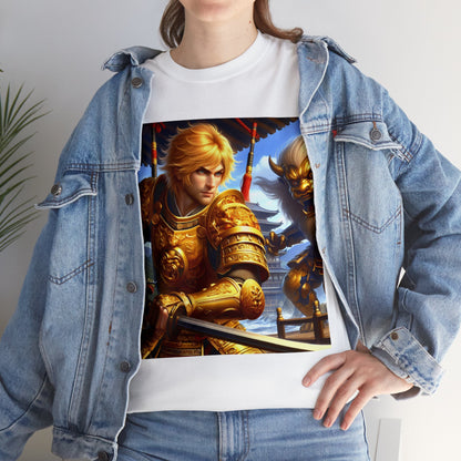 Samurai Leo (4) Unisex Heavy Cotton Tee