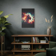 Load image into Gallery viewer, Cosmic Lion Canvas Art, Galaxy Decoration, Home Decor, Inspirational Wall Art, Gift for Lion Lovers, Space Art Print
