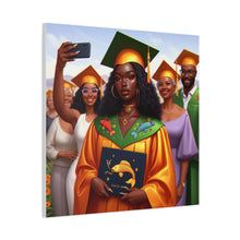 Load image into Gallery viewer, Graduation Canvas Art, Celebratory Wall Decor, College Graduation Gift, Personalized Room Decoration, Unique Art for Graduates
