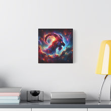 Load image into Gallery viewer, Cosmic Aries Ram Canvas Art, Galaxy Wall Decor, Astrology Gift, Stretched Canvas, Home Decor, Celestial Artwork

