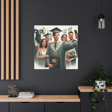 Load image into Gallery viewer, Graduation Canvas Print, Gift for Grads, Wall Art for Celebrations, Proud Graduate Decor, Customizable Artwork
