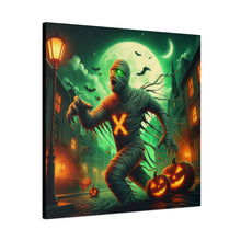 Load image into Gallery viewer, Spooky Halloween Wall Art Canvas, Mummy Decor for Fall, Halloween Party Decoration, Frightening Home Decor, Unique Gift Idea
