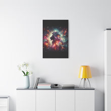 Load image into Gallery viewer, Cosmic Lion Canvas Art, Wall Decor, Galaxy Artwork, Home Decor, Unique Gift for Art Lovers, Space Theme
