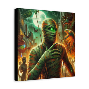 Canvas Print Halloween Pisces Mummy