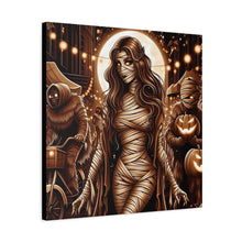 Load image into Gallery viewer, Canvas Wall Art: Halloween Virgo Astrology Mummy
