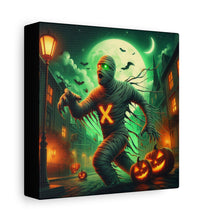 Load image into Gallery viewer, Spooky Halloween Wall Art Canvas, Mummy Decor for Fall, Halloween Party Decoration, Frightening Home Decor, Unique Gift Idea
