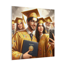 Load image into Gallery viewer, Graduation Celebration Canvas Wall Art, Perfect Gift for Graduates, Home Decor, Graduation Party Decor, Unique Graduation Memory
