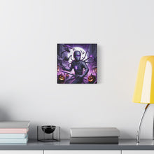 Load image into Gallery viewer, Ninja Halloween Wall Art, Frightening Home Decor, Glow-in-the-Dark Canvas
