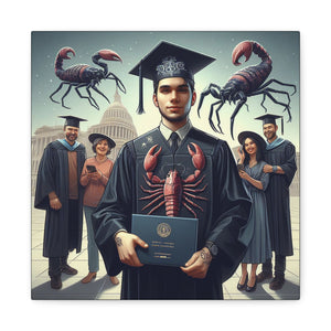 Graduation Canvas Art, Unique Artwork for Graduates, Funny Graduation Gift, Family Keepsake, Wall Decor