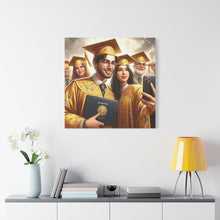 Load image into Gallery viewer, Graduation Celebration Canvas Wall Art, Perfect Gift for Graduates, Home Decor, Graduation Party Decor, Unique Graduation Memory
