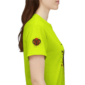Aries Heart Tee, Unisex Heavy Cotton T-Shirt, Astrology Gift, Birthday Present, Graphic Tee, Casual Wear, Unique Design