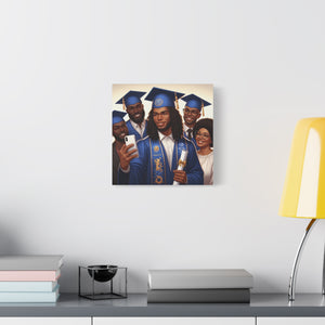 Graduation Canvas Print, Family Celebration Wall Art, Gift for Grads, Personalized Decor, Graduation Ceremony Keepsake
