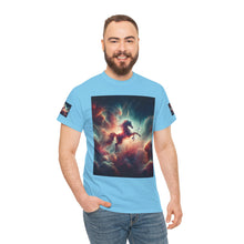 Load image into Gallery viewer, Sagittarius Galactic Unicorn Tee - Unisex Cotton T-Shirt for Cosmic Lovers, Fantasy Fans, Trendy Apparel, Astral War Merch, Gift for All Occasions
