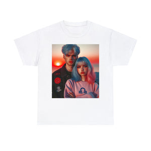 Unisex Libra Couple (4) Heavy Cotton Tee