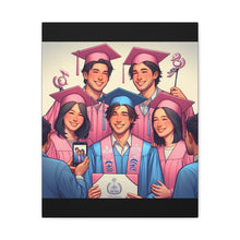 Load image into Gallery viewer, Canvas Print, Graduation Celebration Wall Art, Perfect Gift for Grads, Academic Achievements, Home Decor, Personalized, Unique Keepsake
