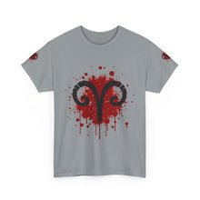 Load image into Gallery viewer, Aries Inspired Unisex Heavy Cotton Tee | Astrology Shirt, Zodiac Apparel, Gift for Astrology Lovers, Rambunctious Spirit T-Shirt, [...]
