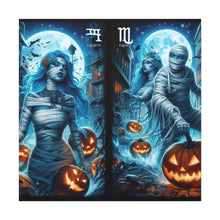 Load image into Gallery viewer, Aquarius Halloween Canvas Wall Art, Spooky Decor, Unique Gift, Home Decoration, Witch Theme Art, Perfect for Fall, Mysterious Vibe
