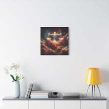 Load image into Gallery viewer, Celestial Libra Canvas Art, Zodiac Decor for Astrology Lovers, Modern Wall Art, Cosmic Balance Artwork, Gift for Libra Sign
