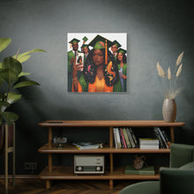 Load image into Gallery viewer, Graduation Celebration Canvas Print, Modern Art for Graduates, Unique Gift for Student, Home Decor, Thoughtful Graduation Gift

