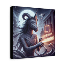 Load image into Gallery viewer, Canvas Print - Halloween Capricorn Astrology Mummy
