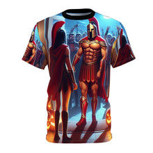 Load image into Gallery viewer, Aries Halloween (1) Unisex Cut &amp; Sew Tee (AOP)
