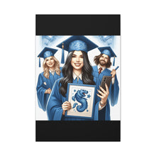 Load image into Gallery viewer, Graduation Canvas Print, Custom Artwork for Grads, Wall Art, Graduation Gift, Decor for Students, Personalized Keepsake
