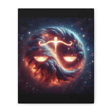 Load image into Gallery viewer, Cosmic Balance Wall Art, Celestial Scales Canvas, Astrology Decor, Universe Inspired Home Decor, Gift for Libra Enthusiasts

