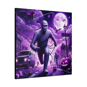 Canvas Wall Art - Halloween Sagittarius Mummy Astrology