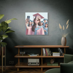 Graduation Canvas Print, Inspirational Wall Art, Personalized Gift, College Decor, Graduation Celebration