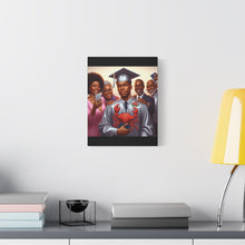 Load image into Gallery viewer, Graduation Celebration Canvas Art, Family Portrait, Graduation Gift, Wall Decor, Home Decoration, College Graduation
