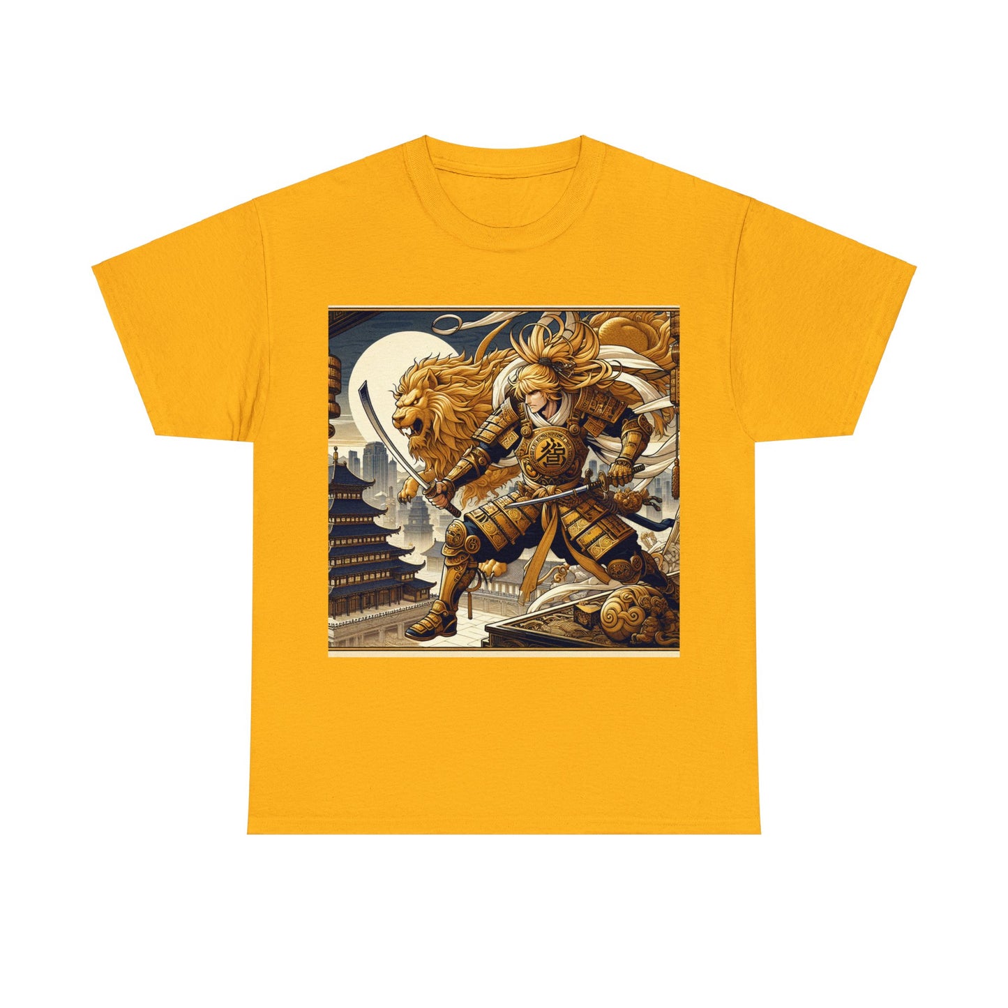 Samurai Leo (1) Unisex Heavy Cotton Tee