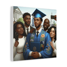 Load image into Gallery viewer, Graduation Celebration Canvas Wall Art, Personalized Gift, Home Décor, Graduation Keepsake, Unique Family Portrait
