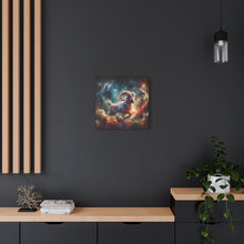 Load image into Gallery viewer, Celestial Aries Ram Canvas Art, Zodiac Decor, Astrological Wall Art, Gift for Astrology Lovers, Cosmic Home Decor, Unique Art Piece
