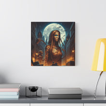 Load image into Gallery viewer, Canvas Print - Halloween Virgo Astrology Mummy
