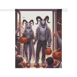 Capricorn Halloween (2) Garden & House Banner