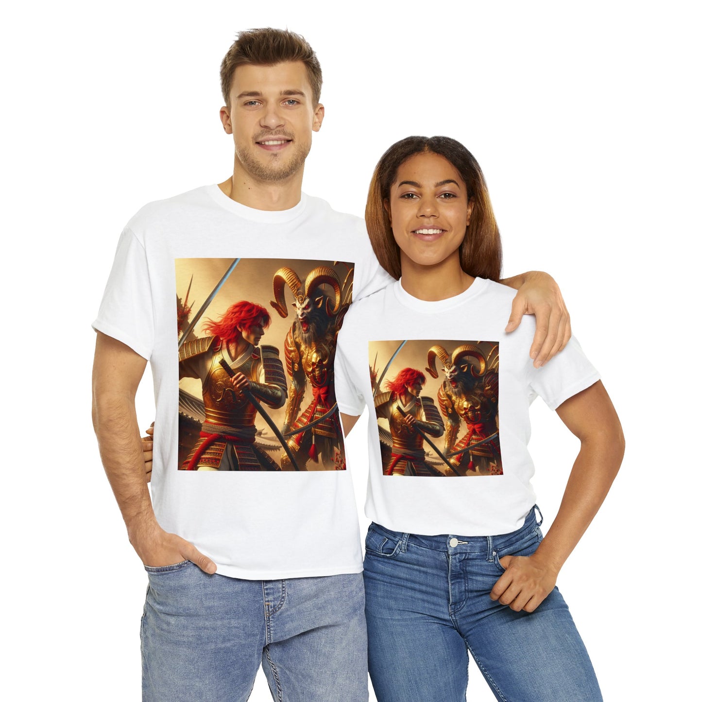 Samurai Aries (2) Unisex Heavy Cotton Tee