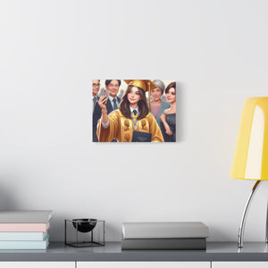 Graduation Canvas Art, Personalized Gift, Wall Decor, Student Art, Custom Framed Print, Graduation Celebration Decor