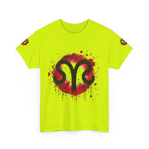 Bold Graphic Aries T-Shirt, Unisex Tee for Astrology Lovers, Unique Gift for Birthdays, Casual Wear, Statement Piece