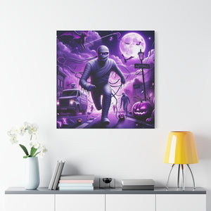 Canvas Wall Art - Halloween Sagittarius Mummy Astrology
