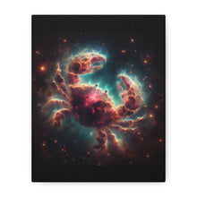 Load image into Gallery viewer, Cosmic Crab Canvas Wall Art, Nebula Art Print, Home Decor, Astrological Gift, Galactic Art Piece, Space-Themed Decoration
