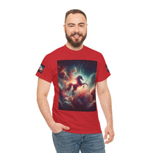 Load image into Gallery viewer, Sagittarius Galactic Unicorn Tee - Unisex Cotton T-Shirt for Cosmic Lovers, Fantasy Fans, Trendy Apparel, Astral War Merch, Gift for All Occasions
